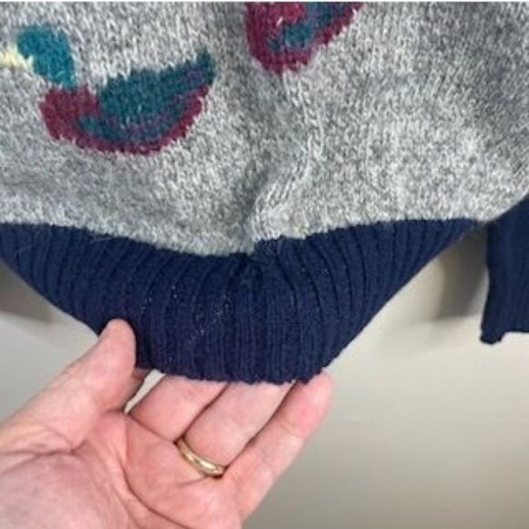 Vintage Skyr Cottagecore Mallard Duck Sweater XSmall Countryside Forest Wool - Picture 5 of 8